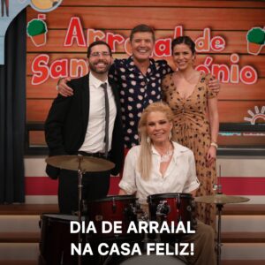 João Baião Instagram - Na nossa Casa sabemos fazer a festa! 🥳

Hoje foi dia de celebrar os Santos Populares com um arraial à medida 🎏✨

📸: @marcofonseca_photo 
#sic #casafeliz #arraial #santospopulares #santos #santoantonio