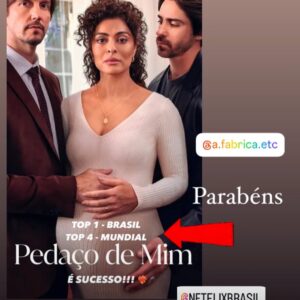 João Vitti Instagram - O esforço não mente.
Parabéns amores!!!! ⭐️⭐️⭐️⭐️⭐️

PEDAÇO DE MIM 💔

TOP 1 - Brasil
TOP 4 - Mundo
Séries

@netflixbrasil 
@a.fabrica.etc