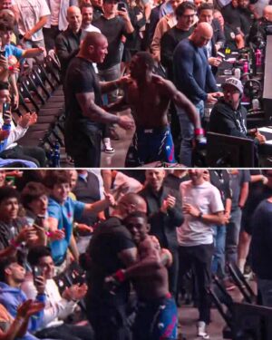 Joaquin Buckley Instagram - Joaquin Buckley went to hug Randy Orton after his win at #UFCStLouis ❤️