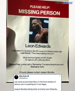 Joaquin Buckley Instagram - Joaquin Buckley taking fight promotion to a new level 😬 (via @mikebohnmma)