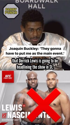 Joaquin Buckley Instagram - #JoaquinBuckley says the #UFC needs to pull #DerrickLewis vs. #RodrigoNascimento from the #UFCStLouis main event and replace it with him vs. anyone of their choosing after second round TKO over #VicenteLuque at #UFCAtlanticCity. 👀