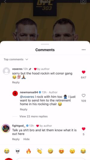 Joaquin Buckley Instagram - Where The Hood At? Cause they wasn’t in my like section 😂💯💯 #NewMansa #TakeTheThrone #SFMedia #WhereTheHoodAt #UFC