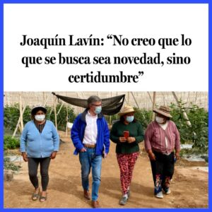 Joaquín Lavín Instagram - En las historias está el link de la entrevista completa 😉

Comparto con ustedes esta entrevista en @laterceracom donde hablo sobre la importancia de los cambios sociales profundos, en paz y acuerdos, para que todos podamos vivir en un mismo Chile 😍

#UnidosGanamos #LavínPresidente