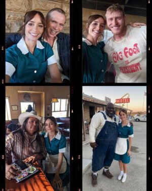 Jocelin Donahue Instagram - Much love and gratitude to everyone who went to see THE LAST STOP IN YUMA COUNTY in theaters this weekend or rented on VOD! Thank you for supporting independent film!

Sharing some great memories from the shoot. Thank you and hats off to this wonderful group of friends and collaborators 🫶 @francisgalluppi @localboogeymanproductions @mattoneill_official @atif_malik @macfisken @davidaguglielmo @jimmycthatsme @nicholaslogan__ @michaelabbottjr1 @barbaracrampton @connorpaolo @sierramccormick @rhabit89 @alexessoe @samhuntington #genejones #robinbartlett @cthomastextor @alabamablonde @rachellemoser @jakecbarber_artistry @ernestopletsch @gabelinkiewicz @skotskywalker @wellgousa   the entire team