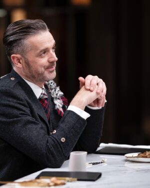 Jock Zonfrillo Instagram - What a gorgeous man, alway happiest in his kilt. This is the fly plaid (tartan over his shoulder) that I chose to wear to Jock’s funeral, the last one he wore. lz

(Some of the shots from the @masterchefau Grand Finale.)