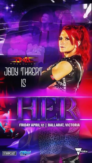 Jody Gyivicsan Instagram - Representing @tnawrestling 

4/12/2024
The Wild Child and 1/2 of your TNA Knockouts Tag Team Champions 
@jodythreat 
IS
HER

Live from Ballarat AUSTRALIA 
@starrcastevents & @opwlive 
#linkinbio 

#wildchild #tnaknockouts  #knockout #tagteamchampion #tnawrestling #jodythreat 

The official theme song for #HER
(Pre-Save today/LINK IN BIO)

Grown Ass Woman Trap remix - @chapelhartband & ME feat. @zaheermusic 

Pre-order 3/22
Release 4/5

#themesong #newsingle #newsinglealert #newsinglerelease #gaw #gawsong #trap #trapmusic #trapbeats #trapmix