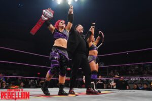 Jody Gyivicsan Instagram - …this weekend was nuts.
With my best friend by my side and my high school idol in our corner, we remain the @tnawrestling Knockouts World Tag Team Champions. Long Live f’n Spitfire.
#tnawrestling #knockouts #vegas #tnarebellion #spitfire 
.
.
📸 @beezzzzy