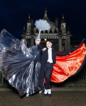 Joe Black Instagram - I had such a beautiful time joining @sashavelour at Brighton Dome. And we managed to get some cheeky pictures outside the Pavillion pre show, captured by the wonderful lense of @mettieostrowski