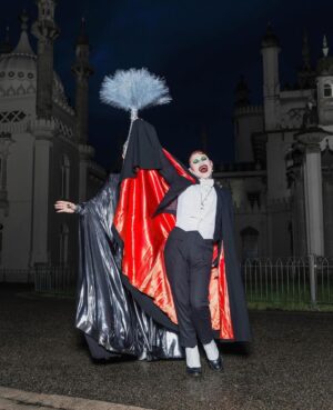 Joe Black Instagram - I had such a beautiful time joining @sashavelour at Brighton Dome. And we managed to get some cheeky pictures outside the Pavillion pre show, captured by the wonderful lense of @mettieostrowski