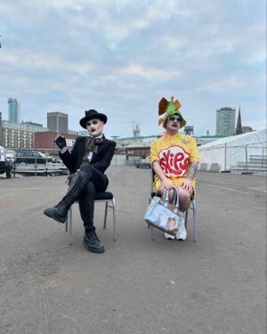 Joe Black Instagram - Thanks for having me @birminghampridefestival & @fattbutcher for your community event 🖤 a fleeting visit as I’m now off back home before your festivities begin!
And no visit to brum is complete without the yellow menace @ginnylemon69