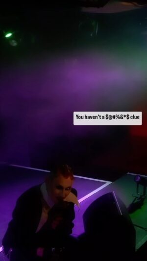 Joe Black Instagram - Exhibiting typical Capricorn behaviour as always ♑️ 
Little clip from @kleineskabarett Brighton. Next show July 4th 🍸 
@komedia_brighton