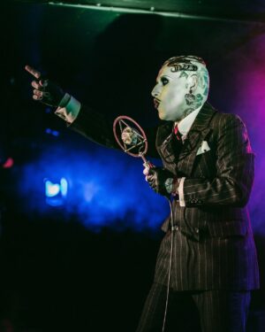 Joe Black Instagram - Hey YOU! Yes YOU!
Are you joining me at @brightonspiegeltent on May 29th and 30th where I’m joined by @friederichhollandaise and @snowwhitetrash to make beautiful yet sinister music? Well, if you’re not you can find out how in the thing in the bio. 
📷: @deadplantzfilmandphotography