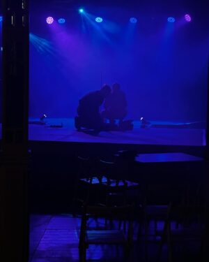 Joe Black Instagram - Late night tech rehearsal lock-in number 1 at @brightonspiegeltent 
I love working with the team there so much. Jay and James doing sound and lights are just such a joy. The lights are looking, absolutely banging - as they say. 
Shows may 29th & 30th at 9pm. Link in bye-oh
Ps - stream my new EP Joe Black Live at Salvation Studios wherever you get your music 
#brighton #brightonspiegeltent #cabaret