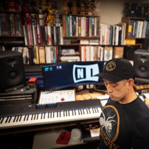 Joe Hahn Instagram - My studio is now #Komplete. I just upgraded my keyboard to the @nativeinstruments #s88 This keyboard controls the massive NI library along with all of it’s synth plugins. Time to make some #noise