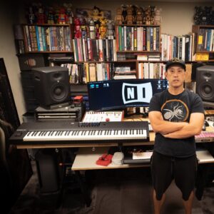 Joe Hahn Instagram - My studio is now #Komplete. I just upgraded my keyboard to the @nativeinstruments #s88 This keyboard controls the massive NI library along with all of it’s synth plugins. Time to make some #noise