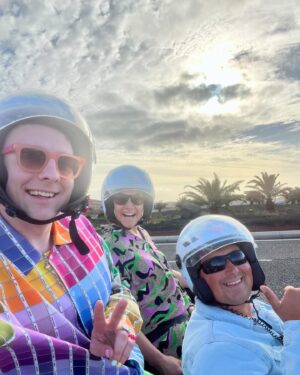 Joe Lycett Instagram - Travel Man in Lanzarote with my gorgeous pal @jessicafostekew is available to watch on @channel4 along with all the other eps from the last series. Jess is on tour and well worth checking out. Lanzarote is nice too.