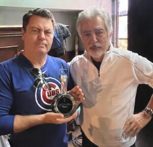 Joe Mantegna Instagram - Had to share some @senorriotequila with my buddy, @nickofferman on the set of Hollywood and Ivy. #parksandrec #nickofferman #joemantegna #criminalminds #davidrossi #paparossi @totalwine