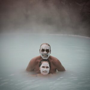 Joe Morton Instagram - Masked Monsters of the Blue Lagoon wishing you a Happy & Healthy & Renewed New Year!  #Iceland