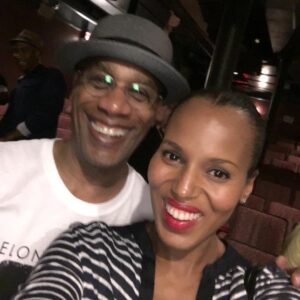 Joe Morton Instagram - Look who showed up! #turnmeloose #kerrywashington #love my #tvdaughter #oliviapope #scandal