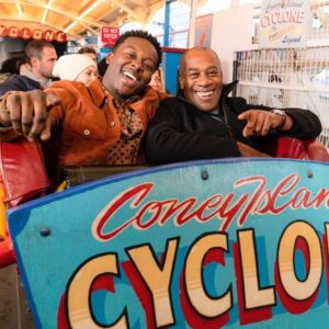 Joe Morton Instagram - Life, like a roller coaster, is full of ups and downs, scary turns, even, at times, topsy turvy. Grab a seat and see for yourself. #ConeyIslandCyclone #GodFriendedMe