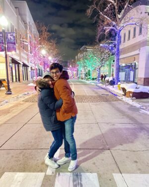 Joe Serafini Instagram - Sending you queer cheer from snowy SLC!! Love you!! 🎄☃️🏳️‍🌈