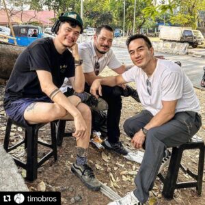 Joe Taslim Instagram - 🍻 #Repost @timobros 
・・・
Bobby Bule & Ito  mini reunion.

Love these dudes.