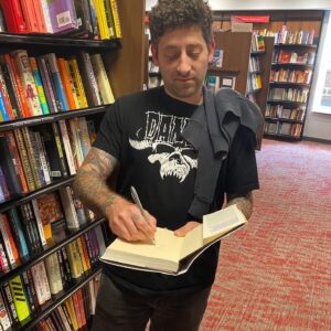 Joe Trohman Instagram - Hey Boston/Cambridge - head over to The Coop in Harvard Square and pick up their last copy of #NoneOfThisRocks. 
I know it’s their last copy because I just signed it…