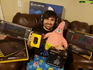 Joedat Esfahani Instagram - Absolutely thrilled to announce that myself and Patrick will be proudly repping @Corsair in 2020! I will be teaching him how to play League and with our insane IQ, combined talents and our new amazing Corsair peripherals, not even Plankton or Faker will be able to stop us. #ad