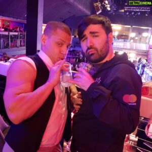 Joedat Esfahani Instagram - Infamous Chicago Gangsters, Don Steinkamp and Don Esfahani share a toast to their success. (Colorized, 1929)
