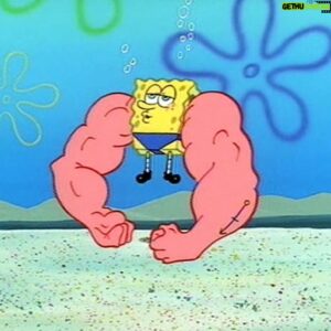 Joedat Esfahani Instagram - Been hitting the gym with my boys Spongebob, Patrick and @rockinprotein energy 💪😎🧸
