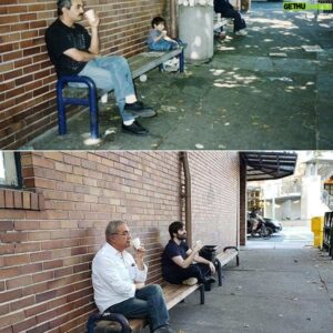 Joedat Esfahani Instagram - Me and my Dad 20 years apart 💖 Happy Father's Day Baba joon👨‍👦