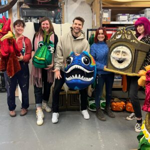 Joel Dommett Instagram - Finally after 5 series I managed to go and visit the incredible people at @plungecreations who make all Masked Singer costumes! What an incredible job! Some exciting news coming soon involving one of the costumes… 🤓
