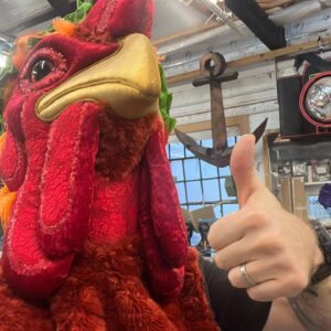 Joel Dommett Instagram - Finally after 5 series I managed to go and visit the incredible people at @plungecreations who make all Masked Singer costumes! What an incredible job! Some exciting news coming soon involving one of the costumes… 🤓