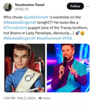 Joel Dommett Instagram - This weeks suit tweets! 🤣🤣🤣