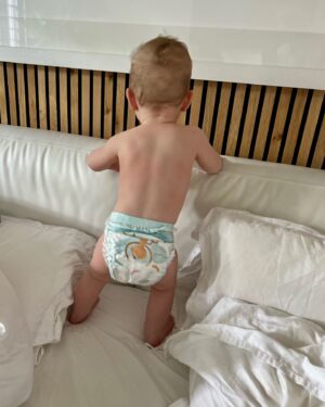 Joel Dommett Instagram - Pampers asked me to take some selfies with Wilde this Father’s Day. Let’s call this - Live, Laugh and leak free sleeps Download pampers club app, tap on scan  , type NEWPANTS6OFF to get £6 off pampers nappy pants (Terms   conditions apply hashtag #ad)