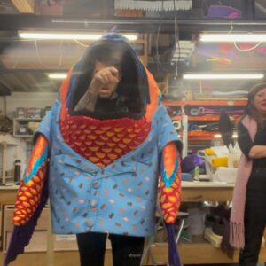 Joel Dommett Instagram - Finally after 5 series I managed to go and visit the incredible people at @plungecreations who make all Masked Singer costumes! What an incredible job! Some exciting news coming soon involving one of the costumes… 🤓