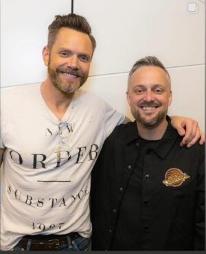 Joel McHale Instagram - Wow. Sheesh….wow. Not that it’s any secret at all but go see this man absolutely kill it and the killers-row that joins him. It’s really something to say see. (Lachlan and Nick I’m sorry that I didn’t get a photo with you guys. Apologies! Next time!) #natebargatze Thanks Ravi and Michael for making this happen. And shout out to #neworder