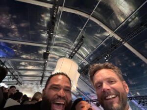 Joel McHale Instagram - Great time at the #thenightbeforeparty with @anthonyanderson.  @kenjeong was there too.  #mptf