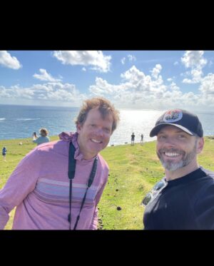 Joel McHale Instagram - Well well well…my baby brother Stephen is 50! What the hell?! Happy birthday to my terrific, brilliant, adventurous, accomplished, thoughtful…but basic personal hygiene challenged younger brother. I love you and thank you for all the @russianriverbrewingofficial (Pliny the Elder). For your birthday, I’ll take you to Groveland beach, then Herfy’s for a burger, and then maybe over to Gull Gas station for videos games(1980’s references. Look them up). Happy 50th brother!!!