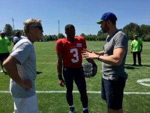 Joel McHale Instagram - Thanks Coach Pete Carroll for making Seattle even more magical. Greatest coach we could have ever dreamt for. Statues will be build in your honor. And that Super Bowl with Russ…My oh My thank you. (And apologies in this pic for talking both of your ears off to the point where you probably reconsidered the careers you’ve chosen). #seattleseahawks #gohawks #seattle #timeofourlives