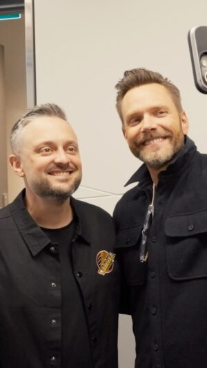 Joel McHale Instagram - You never know who will stop by these shows. Great seeing you Joel! @joelmchale @joezimmerman @thehomelesspimp