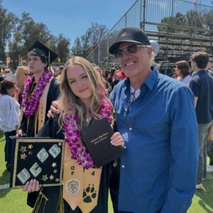 Joely Fisher Instagram - True Harlowe Fisher-Duddy…you are thrilling and smart and good and kind Everyone knows it. From the moment you arrived you sparkled. You persevered through the obstacle of beginning high school in lockdown. Remember that?? You are truly a beauty inside and out. The world is your dozen on a half shell. So proud… love, Mama  #true #graduate #graduation #classof2024 #ucsb #diploma #capandgown #pompandcircumstance #congratulations #proudmama #fisher-duddyvibes #love #family #highschool #collegebound #prom