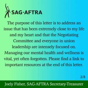 Joely Fisher Instagram - My letter last night to my union siblings…on this my sister #carriefisher heavenly birthday. #onedaylongeronedaystronger #solidarity #mentalhealthawareness #CarrieOnForever #checkinonyourstrongfriends #mentalhealthwarrior #ivegotyourback #67 #aslongasitfuckingtakes #family #MadameSecretary