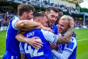 Joey Barton Instagram - The atmosphere today was fantastic @official_brfc 

Let’s make this place a Fortress now. 

Great result and team performance.

Up The Gas 💪💙👍