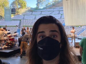 Joey Richter Instagram - Thanks to @darrencriss, I’ve checked something off my bucket list ✅🪣📜 that I didn’t realize was even on there: completing the Cahuenga Couplet™️ (a very real thing that I didn’t make up 🤝). That’s right 😎 In under a year, I’ve been lucky enough to perform at TWO incredibly iconic Los Angeles Amphitheaters located right off Cahuenga Blvd 🛣️ @thefordla & @hollywoodbowl 🤯 We did it, Joe. 🏆 Truly surreal to lock put these experiences in my memory bank 🧠 and so much gratitude to Darren and everyone who came out to see the shows for making it so special 🥰
.
.
.
#hollywoodbowl #theford #musicvenue #concert #wheremybackgroundsingers #starkid #soundcheck