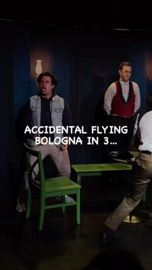 Joey Richter Instagram - THE CASE OF THE BOLOGNA BLASTER 🕵🏻‍♂️ Last night for the first time ever, in nearly 30 performances of #SolveItSquad 🔎, a piece of deli meat left @jonyricker’s hand….. and made contact. With the audience. 😱🍖 You never know what you’re gonna get at a TCB show, lemme tell ya. 

Don’t miss YOUR chance to be maybe meatslapped!!! #SolveItSquad is coming to @edfringe this fall. 🏴󠁧󠁢󠁳󠁣󠁴󠁿 Get tix at tincanbros.com/tickets 💥🔗🎟️