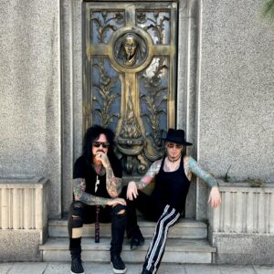 John 5 Instagram - good times on the road @motleycrue @rosshalfin