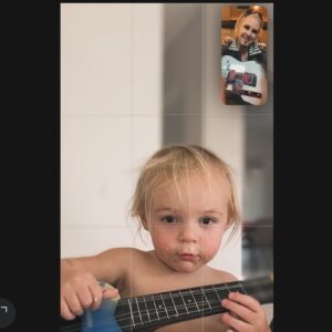 John 5 Instagram - My Grandson will not put his guitar down I wonder where he gets that from