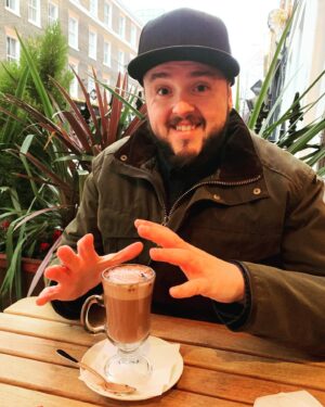 John Bradley Instagram - Just warming my hands on hot chocolate steam. Don’t mind me. ☺️