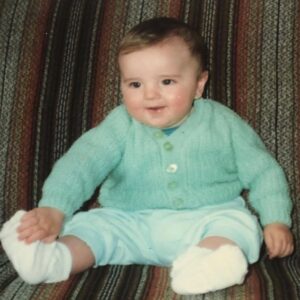 John Bradley Instagram - Probably the last time I was able to smile while touching my toes. 👶